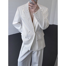 现货25手工立体花朵男士设计感礼服重工西装xz161-p168，男装西服，电商B288