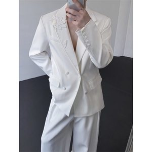 现货 25手工立体花朵男士设计感礼服重工西装xz161-p168图片