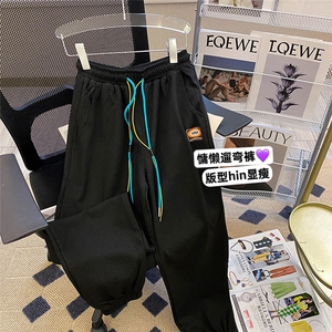 新款时尚潮男百搭宽松休闲裤图片
