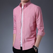 DN9316男式服装秋新款衬衫男长袖翻领休闲四季可穿衬衣P68，男装衬衫，电商B360