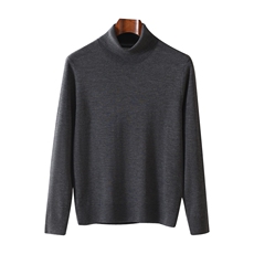 高领羊绒衫男羊绒针织毛衣纯色套头打底衫，男装羊绒套衫，昭美纯山羊绒