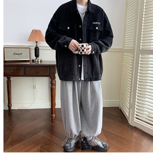 百搭长袖简约男渐变色夹克翻领ins秋季新款青春流行标准潮潮流图片