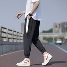 束脚宽松型时尚潮牌长裤运动裤纯色新款男夏季潮休闲裤763/P30，男装休闲裤，星座506
