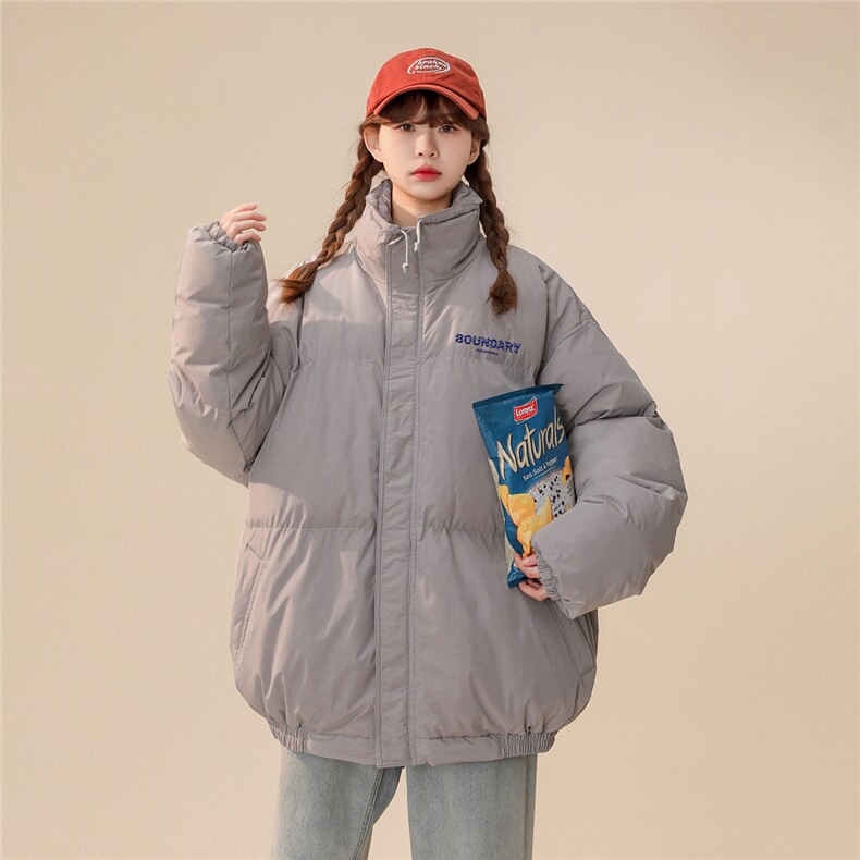 白鸭绒中性22冬季新款简约印花时尚百搭立领羽绒服YR225P195控258,男装羽绒服,A247A