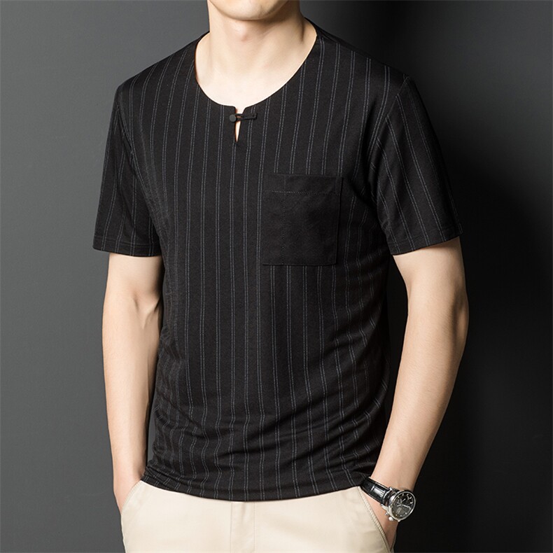风纯棉T恤短袖男2023夏季棉麻潮流半袖圆领上衣服BL8025-P60,男装T恤,星座1105-3