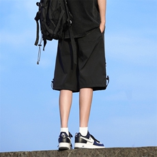 五分裤男士韩版潮流高街时尚百搭宽松2024夏ins休闲短裤K5477-P30，男装牛仔裤，星座412-2