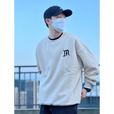 抖音得物现货高品质美式宽松圆领印花卫衣新款重磅卫衣ADY102，男装卫衣，电商A443
