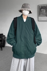 M-8XL棒球服男款春秋特大码加肥加大男装飞行员夹克外套JK001P65，男装夹克，电商B312