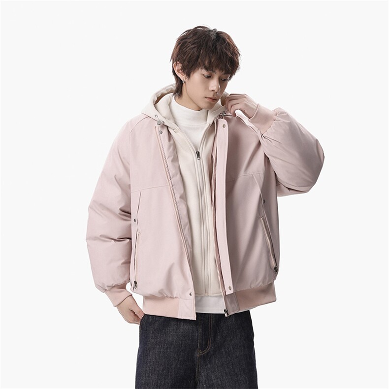 无影墙假两件外套男女宽松休闲冬季美式潮牌工装棉服-A2357P88,男装棉衣,电商B241