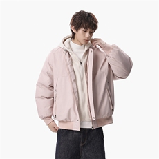 无影墙假两件外套男女宽松休闲冬季美式潮牌工装棉服-A2357P88，男装棉衣，电商B241