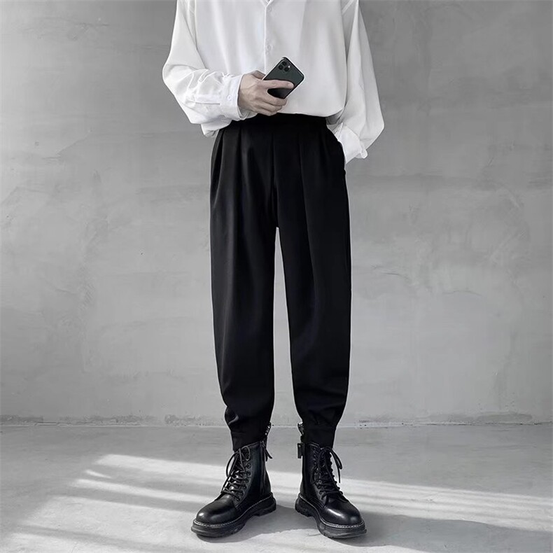 男春季休闲西裤魔术贴西裤X227P35图片
