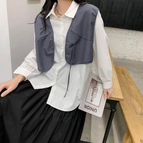 衬衫假两件，女装衬衫，江南俏之羽