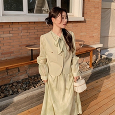 现货主推马甲连衣裙两件套2B081-786-P145-K218，女装套装/套裙，2B081