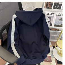 春秋新款连帽套头卫衣男士潮牌百搭宽松加大码拼色休闲长袖上衣潮，男装卫衣，星座506A