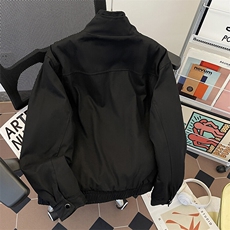 美式重磅帆布短款冬季保暖男加绒夹克外套棉服M0278-P188，男装夹克，星座308B-1