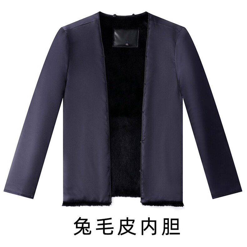 轻奢高货商场品质做工精细可拆卸兔毛内胆夹克,男装夹克,钱塘207-1