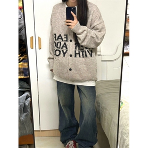【有货】MY452HH-特P58 秋冬高级感慵懒风开衫毛衣男美式针织外套图片