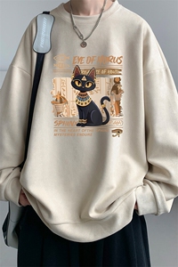 麂皮绒卫衣男大码重磅长袖t恤男 JW81429-P35图片