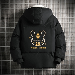控128加绒面包服男大码羊羔毛棉衣男MY16297-P100图片