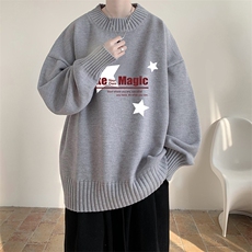 半高领毛衣男大码胖子针织衫毛线衣M18379-P45加绒款-P65，男装针织衫/毛衣，电商A040