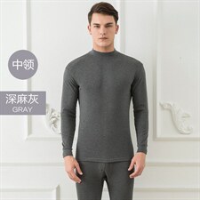 深灰男中领