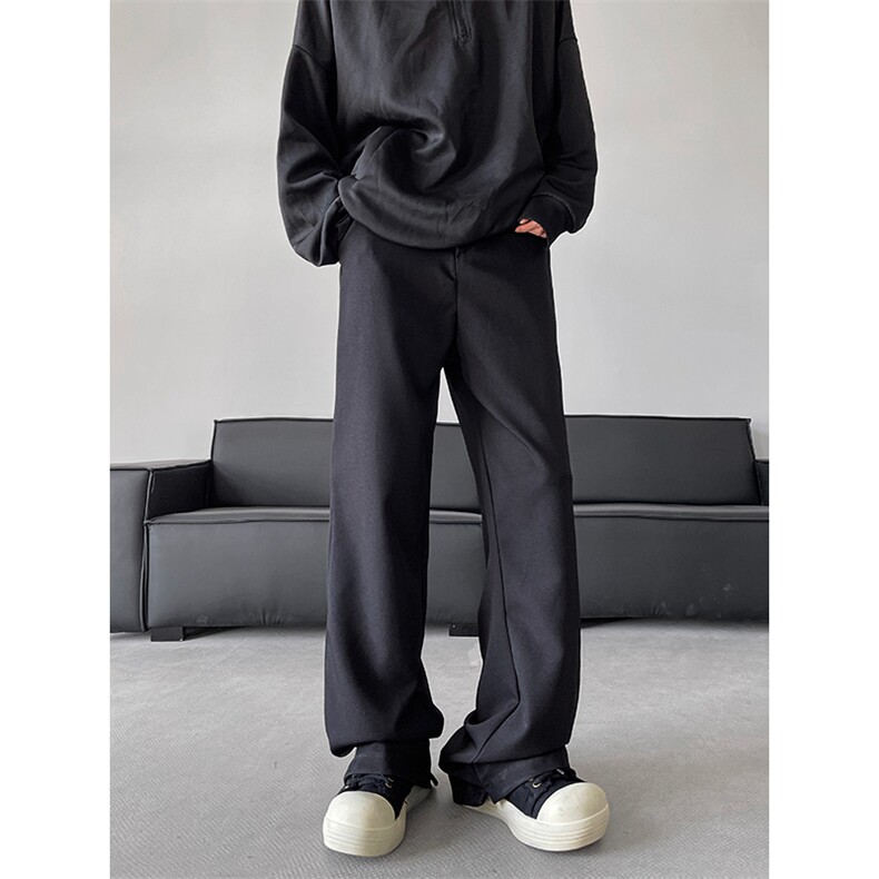 港风 cleanfit休闲裤西裤微喇长裤阔腿裤A014-DY25015-P50控68图片