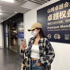 复古格子衬衫外套女2026春夏新款韩版设计感宽松休闲衬衣百搭，男装衬衫，星座218-1（原230）