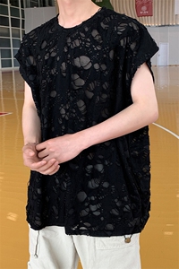 8XL-M 重磅！特大码短袖T恤背心男宽松休闲百搭 篮球服DX318P28图片
