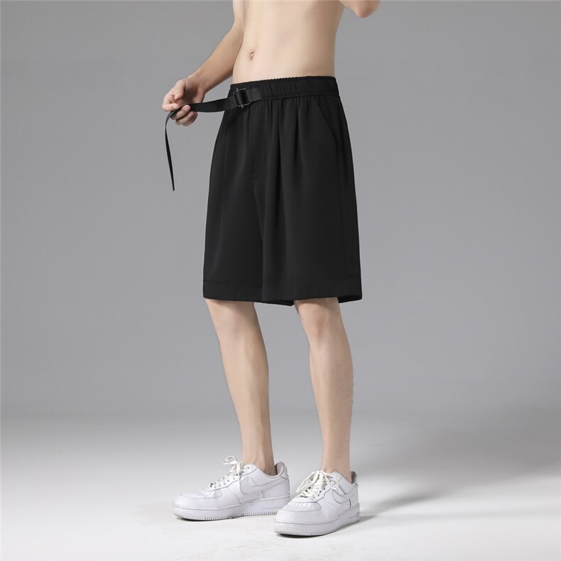 短裤男士夏季潮流冰丝宽松运动休闲裤薄款五分裤K905-特批30，男装休闲裤，星座718-1