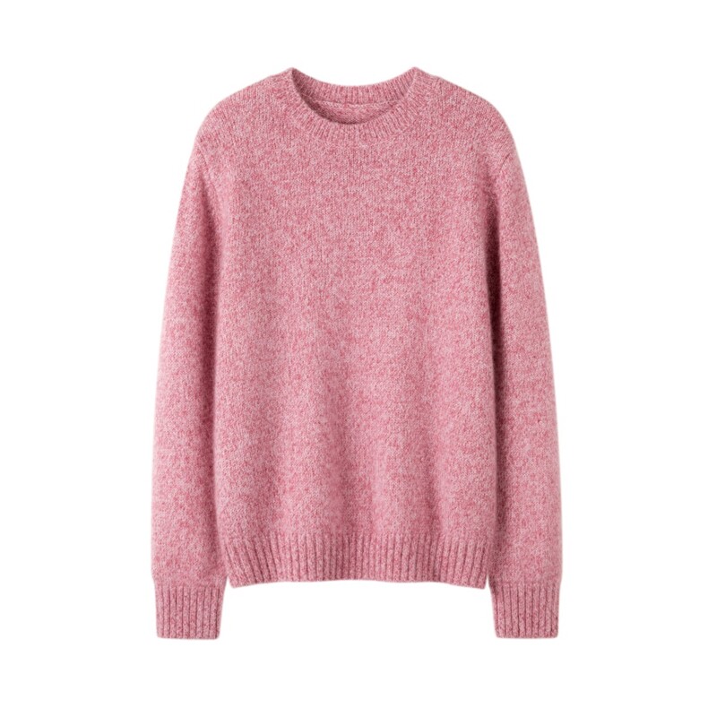 2025年秋季宽松通勤套头单件长袖圆领羊绒套衫，女装羊绒衫，绒知纯羊绒
