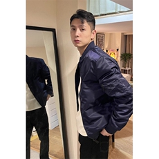春秋季ma1飞行员夹克男短款潮流棒球服帅气机车大码工装外套，男装夹克，四季星座505