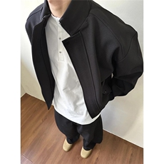 韩系cleanfit短款外套男秋季高级感痞帅上衣飞行员夹克WL8755-P70，男装夹克，星座1008