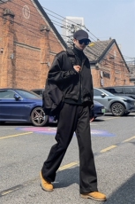 轻熟风加厚男裤秋冬季毛呢休闲裤修身直筒长裤1412-2/230/P55，男装休闲裤，星座1412-2