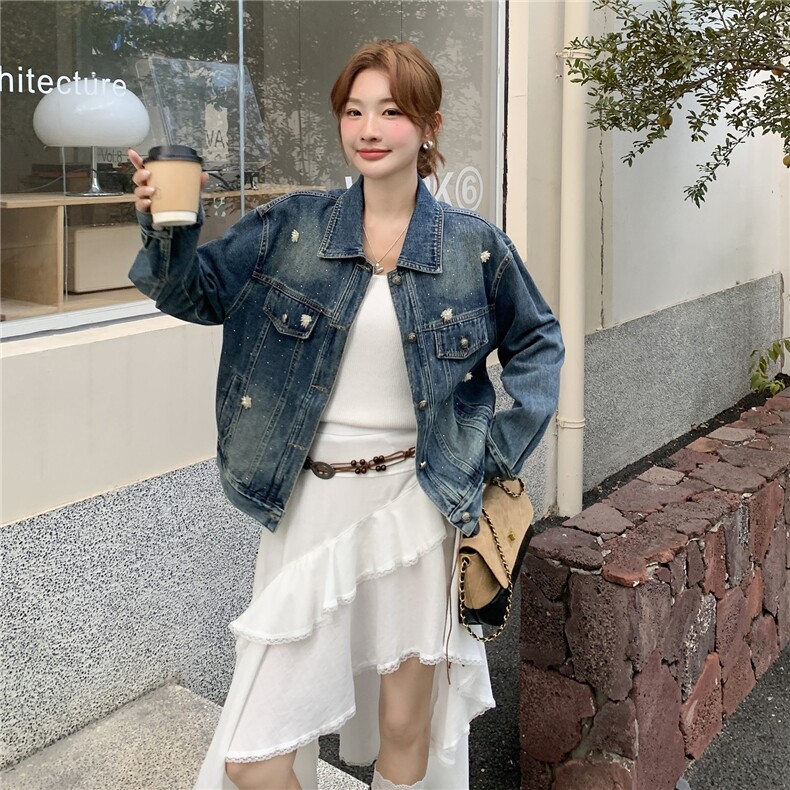 新品牛仔外套女学院风F9805---P155--K208,女装短外套,2C253