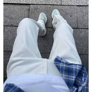 cleanfit弹力纯色修身直筒牛仔裤修身窄版直筒裤显瘦图片