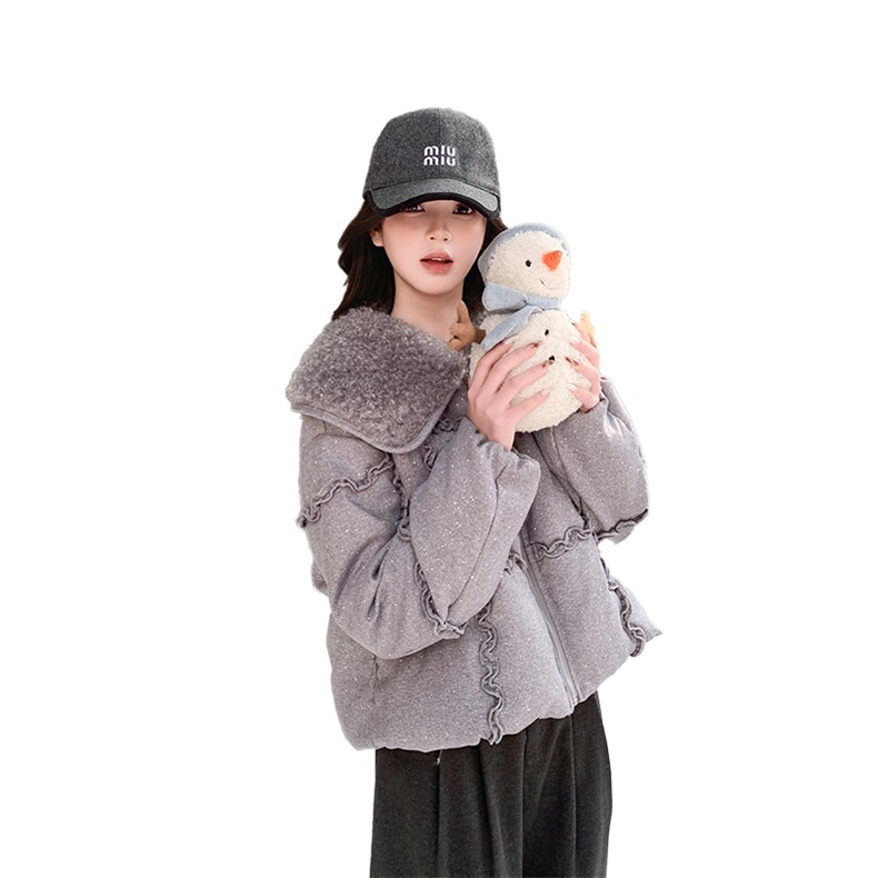 主推现货2026冬季新款烫钻呢料90%羽绒服2C022-9167-P310-K428,女装羽绒服,2C022