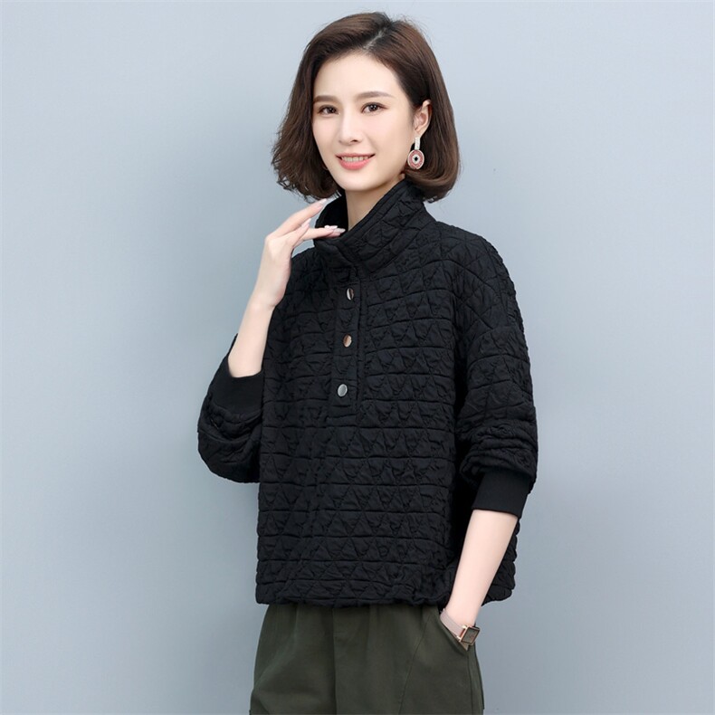 2023年秋季新款潮韩版休闲百搭加厚保暖卫衣女士显瘦宽松打底衫棉,女装卫衣/绒衫,简韵佳
