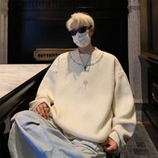 高质量！秋冬季半高领毛衣男加绒加厚线衣男针织衫男MY248-特p38，男装针织衫/毛衣，电商B367