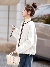 现货90白鸭绒圆领短款羽绒服女2025冬新款宽松时尚百搭保暖外套，女装羽绒服，琦鑫阁（原依鑫阁）