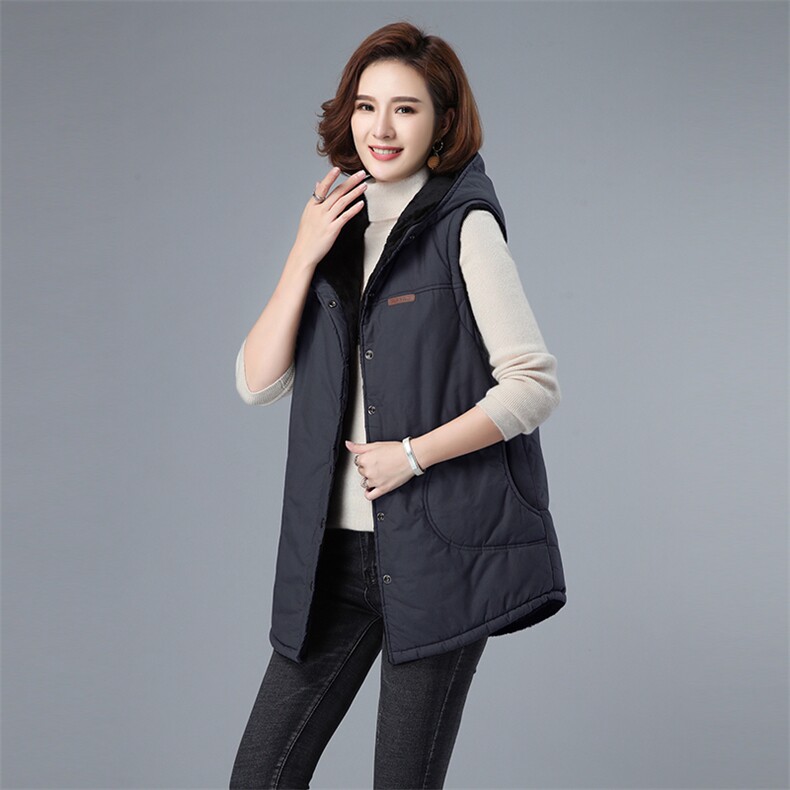 2020冬季居家室内保暖加棉加厚背心马夹3160款,女装马甲,秋牧寒烟