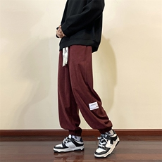 灯芯绒裤子裤男束脚韩版潮流百搭宽松休闲裤K820*P39加绒45控68，男装休闲裤，星座227-2
