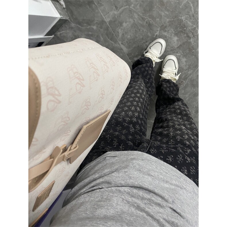 浅蓝色提花满印牛仔裤男夏季薄款潮牌痞帅炸街裤子美式高街微喇裤,男装牛仔裤,星座1007（原301D）