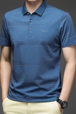 夏季新款男士翻领短袖t恤中年有领男装上衣服休闲POLO衫，男装T恤，电商B212（原钱塘6029）