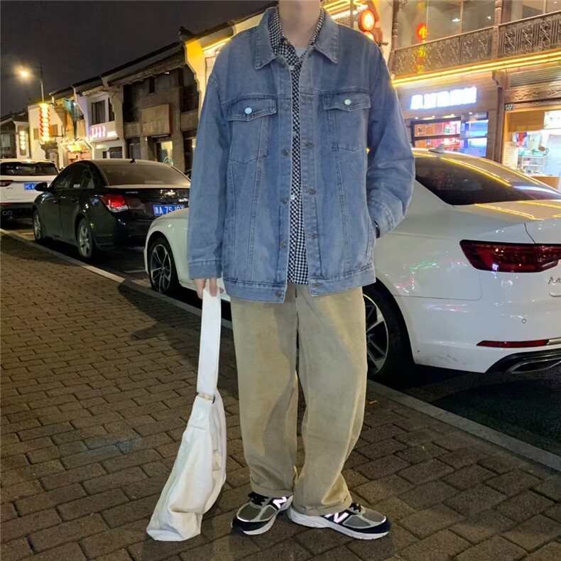 牛仔外套男秋季高街潮牌休闲夹克港风帅气JW08P65,男装夹克,星座1116-2