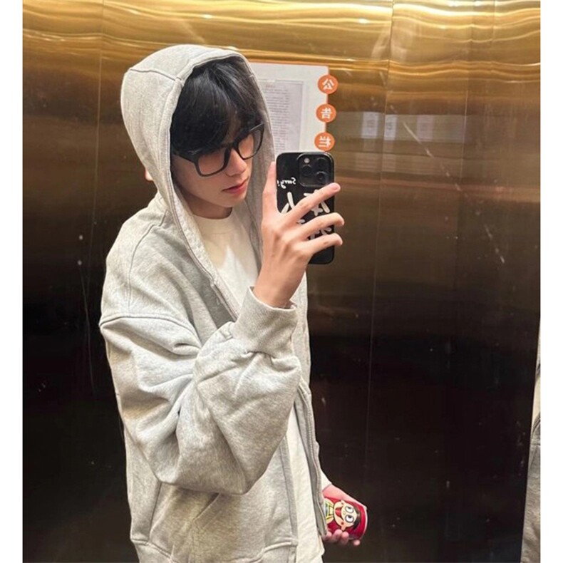 抖音得物品质二开26春装美式高街双头双拉链卫衣开衫外套W74,女装短外套,电商A486