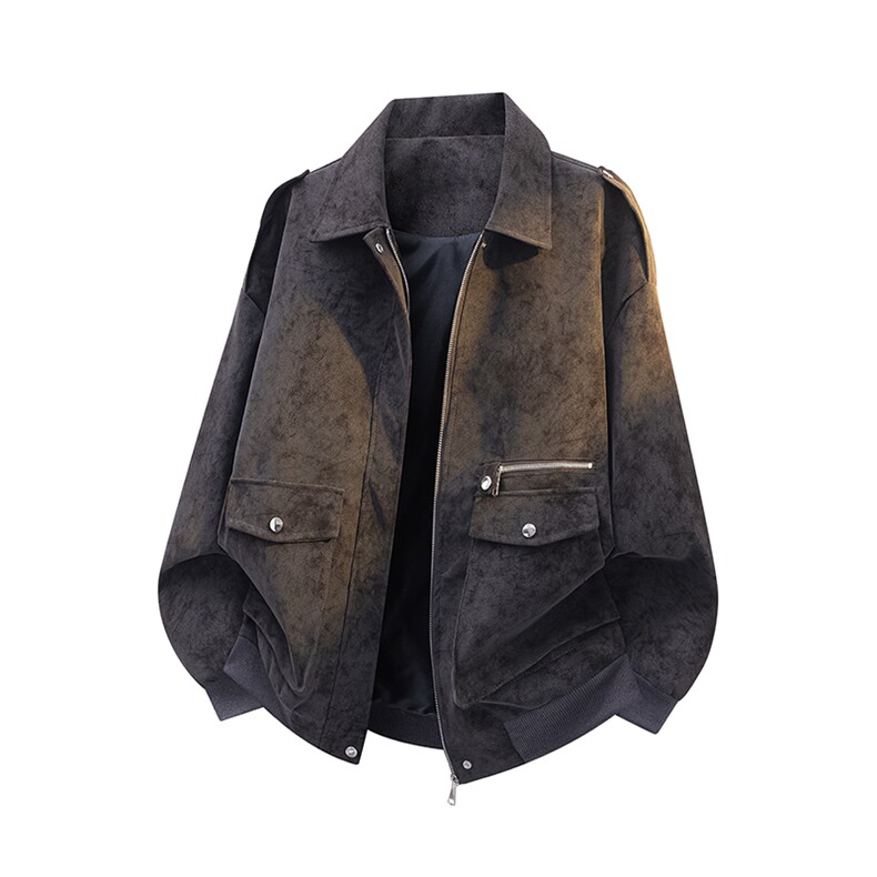 JK2563特P85控158拉链3D白底皮夹克外套棉服男100聚酯加棉特批100,男装夹克,电商B370