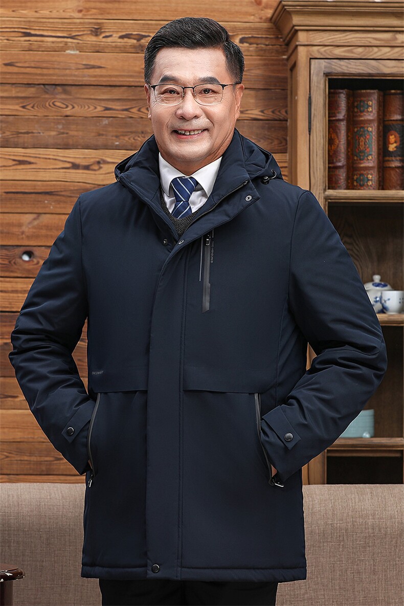 冬季新款羽绒服男士连帽保暖外套中年男装加厚短外套YD6128-P220,男装羽绒服,星座1105-3