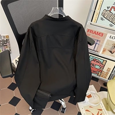 立领工装飞行员夹克衫男生春秋宽松拉链设计感棒球服外套2282P70，男装夹克，星座410-2