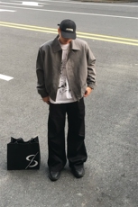 特P88无差价新款百搭拉链春秋时尚夹克外套-HJ5702男模外景，男装夹克，电商A003