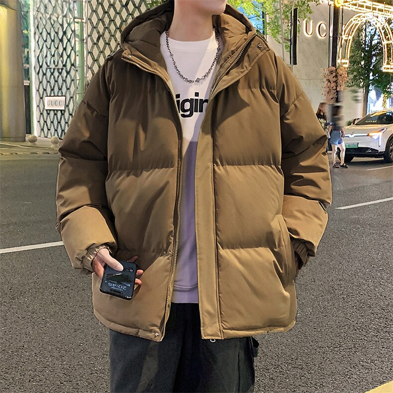 现货高品质美式高街冬季重磅三防加厚羽绒棉衣厚外套面包棉服,男装棉衣,电商A443